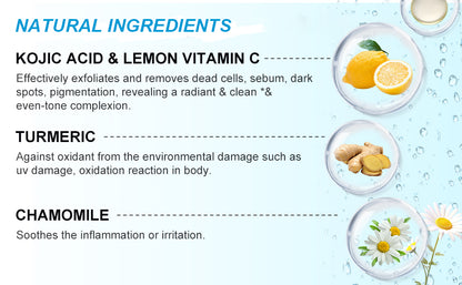 Kojic Acid & Turmeric Brightening Cleansing Pads