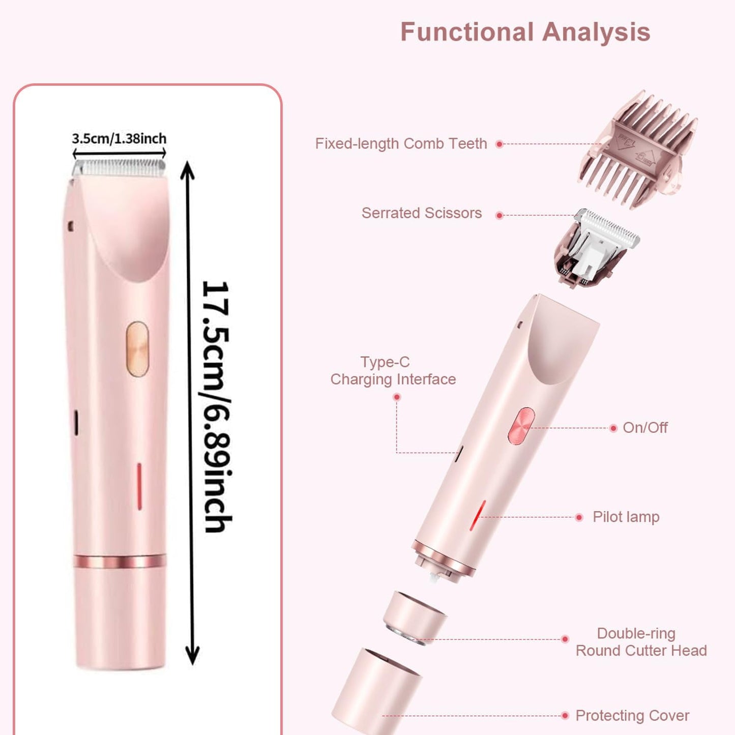2 in 1 Dual-Head Lady Razor