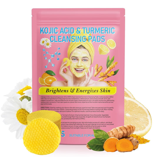 Kojic Acid & Turmeric Brightening Cleansing Pads