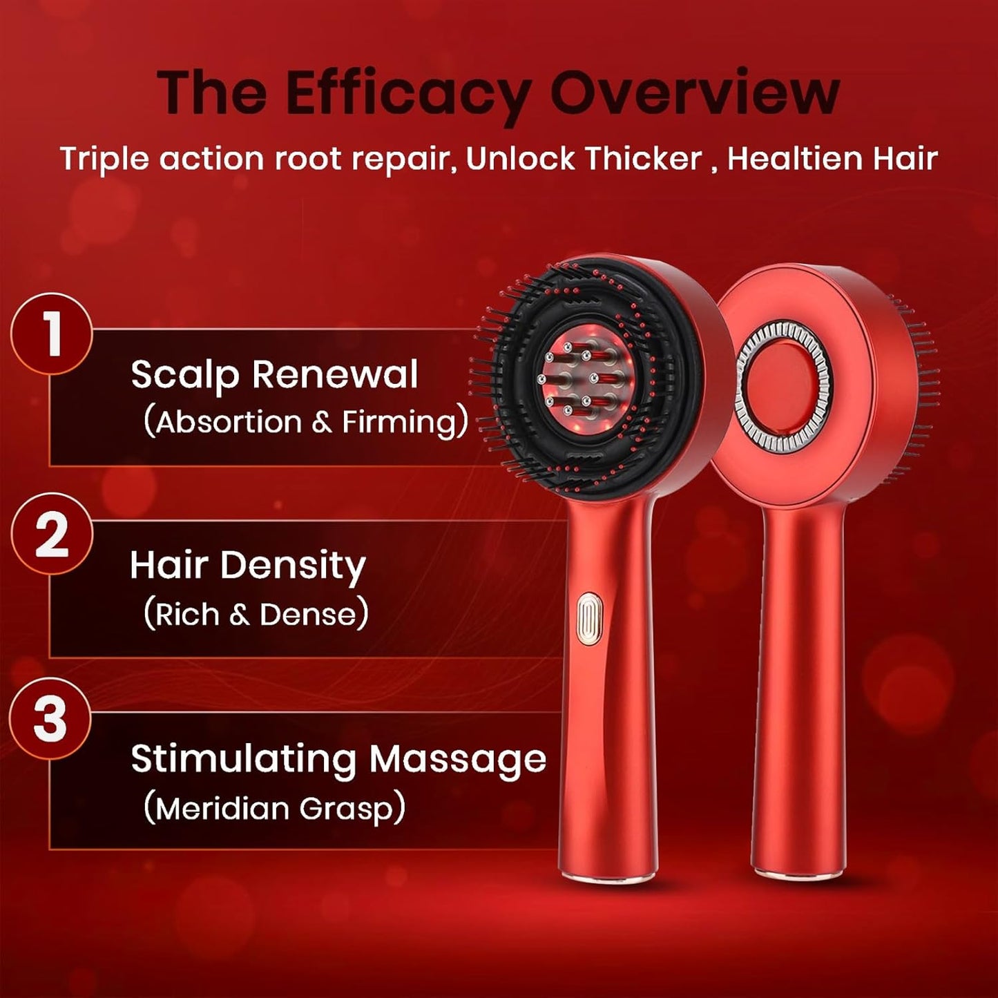 Scalp Massage Brush with Oil Applicator