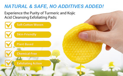 Kojic Acid & Turmeric Brightening Cleansing Pads